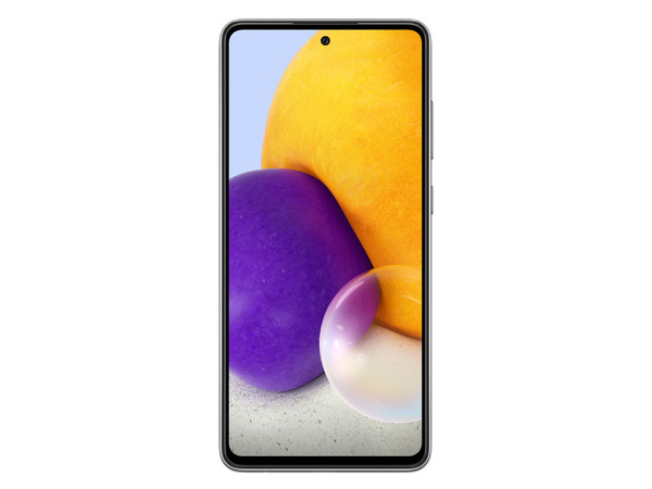Smartphone Samsung Galaxy A72: 
Procesador Snapdragon 720G (hasta 2.3 GHz),
Memoria RAM de 6GB, Almacenamiento de 128GB,
Pantalla LED Multi Touch de 6.7