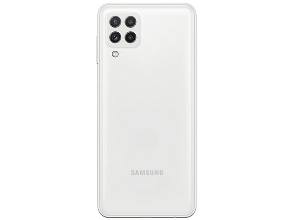 Smartphone Samsung Galaxy A22:
Procesador MediaTek Helio G80,
Memoria RAM de 4GB, Almacenamiento de 128GB,
Pantalla LED de 6.4