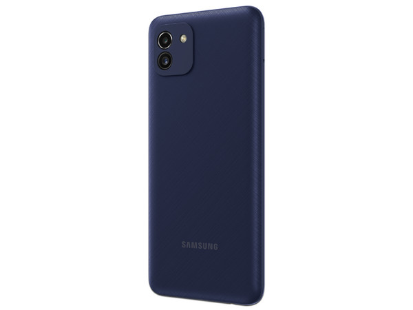 Smartphone Samsung Galaxy A03:
Procesador Octa Core (hasta 1.6 GHz),
Memoria RAM de 4GB, Almacenamiento de 128GB,
Pantalla LED Multi Touch de 6.3