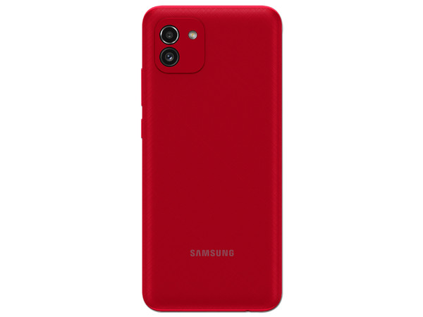 Smartphone Samsung Galaxy A03:
Procesador Octa-Core (hasta 1.60 GHz),
Memoria RAM de 4GB, 
Almacenamiento de 128GB,
Pantalla LED Multi Touch de 6.3