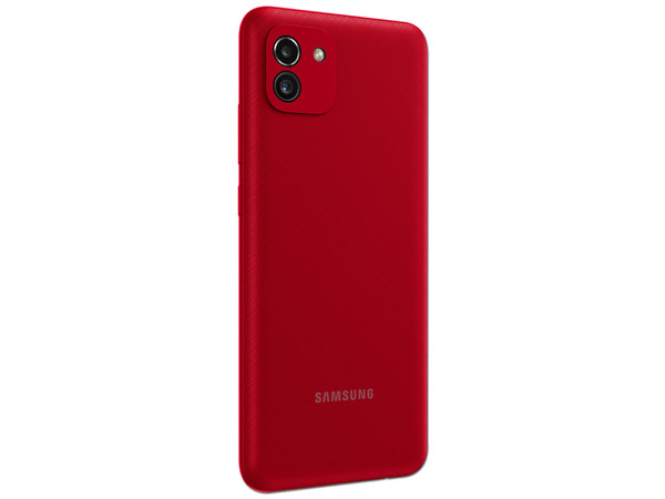Smartphone Samsung Galaxy A03:
Procesador Octa-Core (hasta 1.60 GHz),
Memoria RAM de 4GB, 
Almacenamiento de 128GB,
Pantalla LED Multi Touch de 6.3