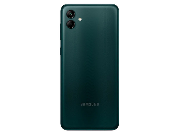 Smartphone Samsung Galaxy A04: 
Procesador Octa-Core (hasta 2.3 GHz), 
Memoria RAM de 4GB, Almacenamiento de 128GB, 
Pantalla LED Multi Touch de 6.4