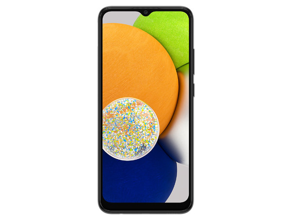 Smartphone Samsung Galaxy A03:
Procesador Octa Core (hasta 1.6 GHz),
Memoria RAM de 3GB, Almacenamiento de 32GB,
Pantalla LED Multi Touch de 6.3