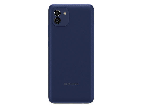 Smartphone Samsung Galaxy A03:
Procesador Octa Core (hasta 1.6 GHz),
Memoria RAM de 3GB, Almacenamiento de 32GB,
Pantalla LED Multi Touch de 6.5