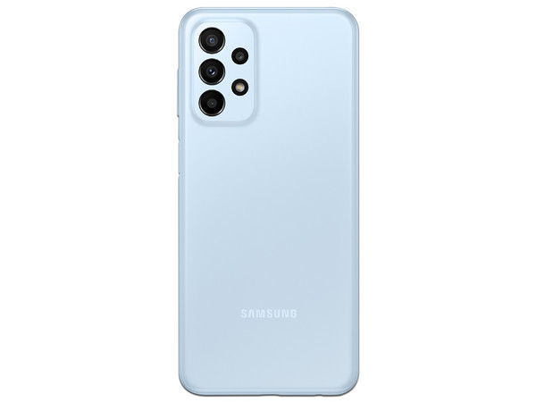 Smartphone Samsung Galaxy A23 5G: 
Procesador Octacore (hasta 2.2 GHz), 
Memoria RAM de 4GB, Almacenamiento de 128GB, 
Pantalla LCD de 6.6