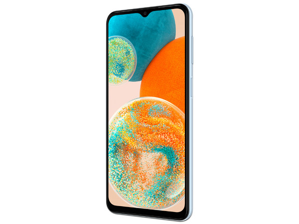 Smartphone Samsung Galaxy A23 5G: 
Procesador Octacore (hasta 2.2 GHz), 
Memoria RAM de 4GB, Almacenamiento de 128GB, 
Pantalla LCD de 6.6