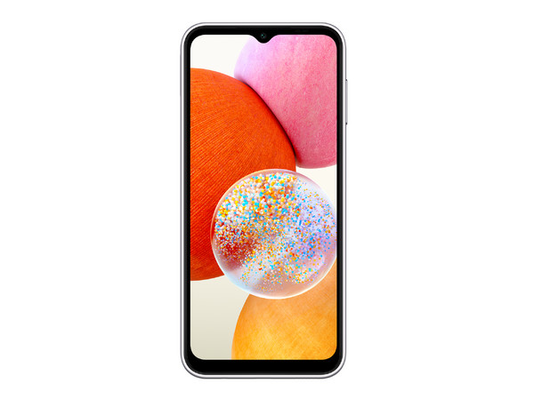 Smartphone Samsung Galaxy A14: 
Procesador MediaTek Helio G80 (hasta 2.0 GHz), 
Memoria RAM de 4GB, 
Almacenamiento de 128GB, 
Pantalla LED Multi Touch de 6.6