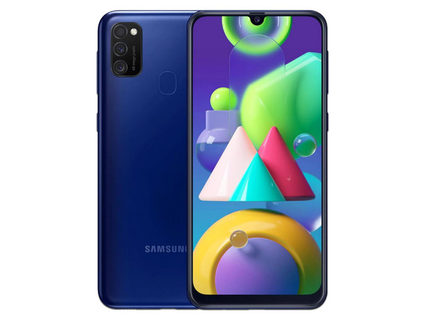 Smartphone Samsung Galaxy M21: 
Procesador Octa Core (2.3 GHz), 
Memoria RAM de 4GB, Almacenamiento de 64GB, 
Pantalla Super AMOLED de 6.2