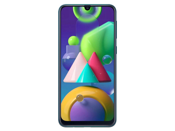 Smartphone Samsung Galaxy M21: 
Procesador Octa Core (2.3 GHz), 
Memoria RAM de 4GB, Almacenamiento de 64GB, 
Pantalla Super AMOLED de 6.2