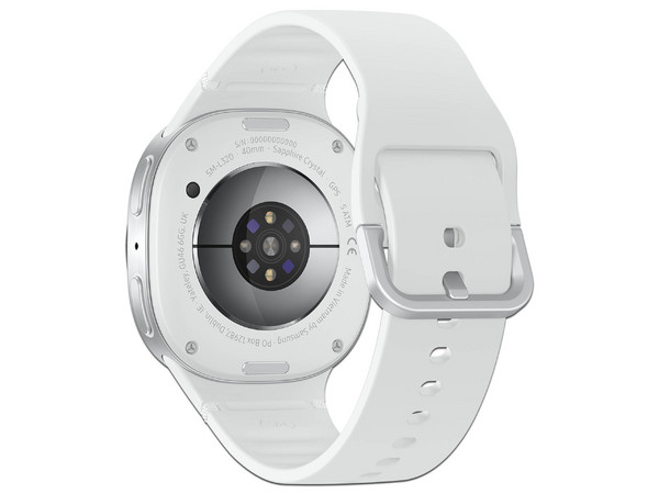 Smartwatch Samsung Galaxy Watch 8,
Pantalla Super AMOLED de 40mm, 
Memoria de 2GB, Almacenamiento de 32GB
Bluetooth 5.3, Wi-Fi, 
Color Plata.