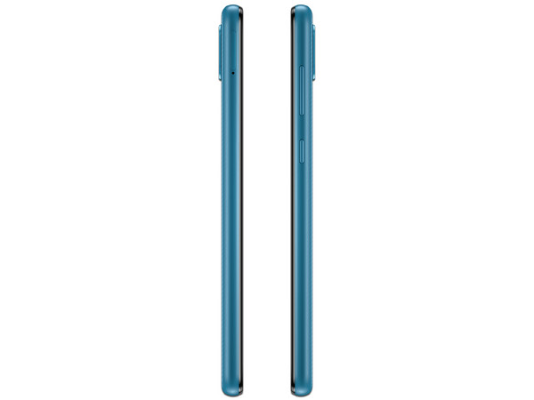 Smartphone Samsung Galaxy A02:
Procesador MediaTek MT6739W (hasta 1.50 GHz),
Memoria RAM de 3GB, Almacenamiento de 32GB,
Pantalla LED Multi Touch de 6.5