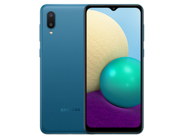 Smartphone Samsung Galaxy A02:
Procesador MediaTek MT6739W (hasta 1.50 GHz),
Memoria RAM de 3GB, Almacenamiento de 32GB,
Pantalla LED Multi Touch de 6.5