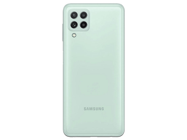 Smartphone Samsung Galaxy A22: 
Procesador MediaTek MT6769T (hasta 2 GHz), 
Memoria RAM de 4GB, Almacenamiento de 128GB, 
Pantalla LED Multi Touch de 6.4