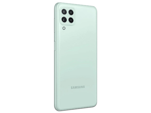 Smartphone Samsung Galaxy A22: 
Procesador MediaTek MT6769T (hasta 2 GHz), 
Memoria RAM de 4GB, Almacenamiento de 128GB, 
Pantalla LED Multi Touch de 6.4