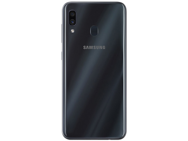 Smartphone Samsung Galaxy A30:
Procesador Octa-Core (hasta 1.8 GHz),
Memoria RAM de 4GB, Almacenamiento de 64GB,
Pantalla Super AMOLED de 6.4