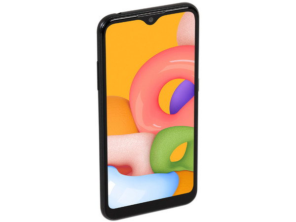 Smartphone Samsung Galaxy A01:
Procesador Octa core (hasta 2.0GHz),
Memoria RAM de 2GB, Almacenamiento de 16GB,
Pantalla LED Multi Touch de 5.6