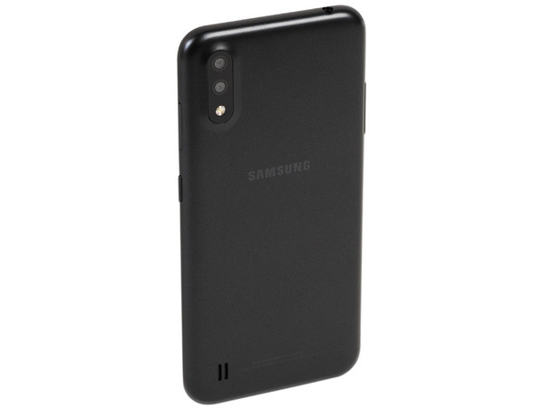 Smartphone Samsung Galaxy A01:
Procesador Octa core (hasta 2.0GHz),
Memoria RAM de 2GB, Almacenamiento de 16GB,
Pantalla LED Multi Touch de 5.6