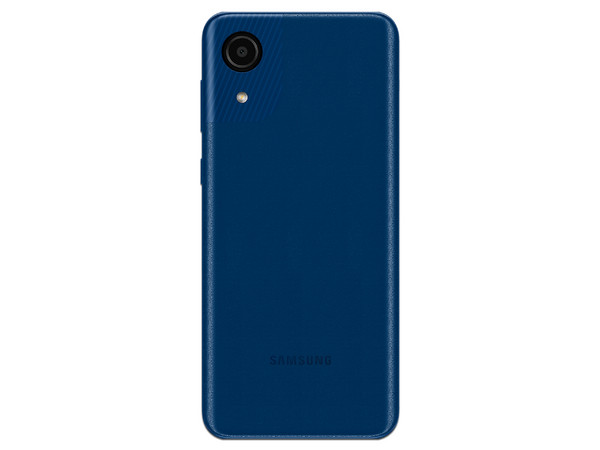Smartphone Samsung Galaxy A03:
Procesador Unisoc SC9863A Octa Core (hasta 1.60 Ghz),
Memoria RAM de 2GB, 
Almacenamiento de 32GB,
Pantalla LED Multi Touch de 6.5