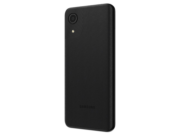 Smartphone Samsung Galaxy A03:
Procesador Unisoc SC9863A Octa Core (hasta 1.60 Ghz),
Memoria RAM de 2GB, 
Almacenamiento de 32GB,
Pantalla LED Multi Touch de 6.5
