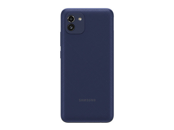 Smartphone Samsung Galaxy A03:
Procesador Octa Core (hasta 1.6 GHz),
Memoria RAM de 4GB, Almacenamiento de 128GB,
Pantalla LED Multi Touch de 6.5