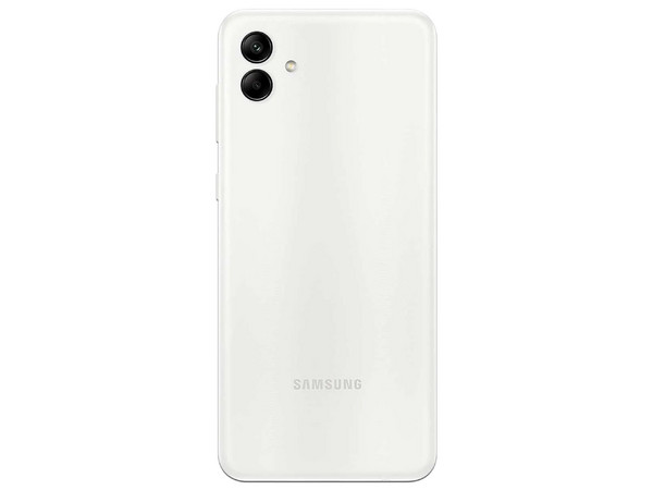 Smartphone Samsung Galaxy A04:
Procesador MediaTek Helio G35,
Memoria RAM de 3GB,
Almacenamiento de 32GB,
Pantalla LED Multi-Touch de 6.5