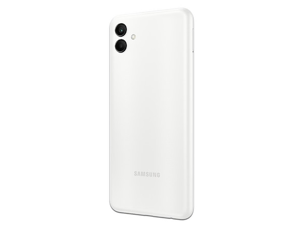 Smartphone Samsung Galaxy A04: 
Procesador Octa-Core (hasta 2.3GHz), 
Memoria RAM de 4GB, Almacenamiento de 128GB, 
Pantalla LED Multi-Touch de 6.5