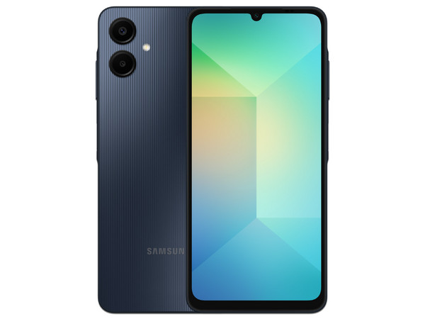 Smartphone Samsung Galaxy A06: 
Procesador Octa-Core (hasta 2.0 GHz), 
Memoria RAM de 4GB, Almacenamiento de 128GB, 
Pantalla LED Multi-Touch de 6.6
