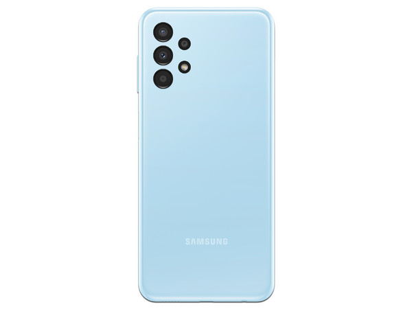 Smartphone Samsung Galaxy A13:
Procesador Octa-Core (hasta 2.0 GHz),
Memoria RAM de 4GB, Almacenamiento de 128GB,
Pantalla LED Multi Touch de 6.6