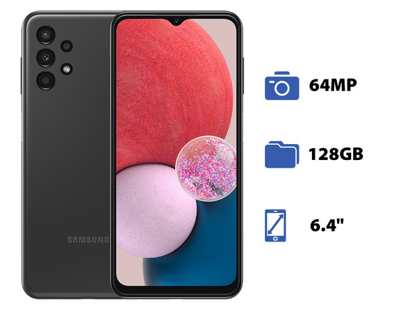 Smartphone Samsung Galaxy A32:
Procesador Mediatek Helio G80,
Memoria RAM de 6GB,
Almacenamiento de 128GB,
Pantalla LED Multi-Touch de 6.4