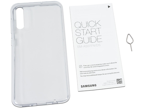 Smartphone Samsung Galaxy A50s:
Procesador Octa Core (hasta 2.3GHz),
Memoria RAM de 6GB,
Almacenamiento de 128GB,
Pantalla Super AMOLED de 6.2