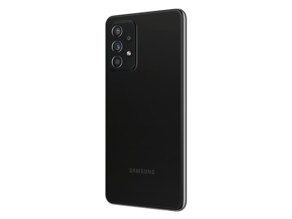 Smartphone Samsung Galaxy A52: 
Procesador Octa Core (hasta 2.3 GHz),
Memoria RAM de 6GB, Almacenamiento de 128GB,
Pantalla Super AMOLED de 6.5