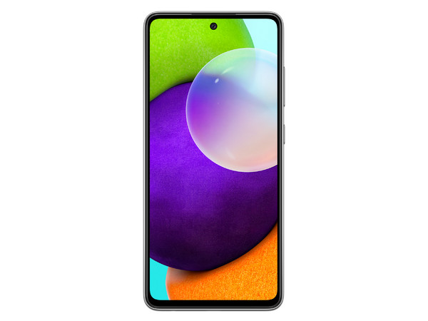 Smartphone Samsung Galaxy A52: 
Procesador Octa Core (hasta 2.3 GHz),
Memoria RAM de 6GB, Almacenamiento de 128GB,
Pantalla Super AMOLED de 6.5