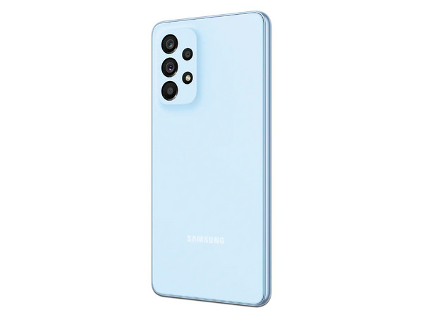 Smartphone Samsung Galaxy A53 5G: 
Procesador Octa-Core (hasta 2.40 GHz), 
Memoria RAM de 8GB, Almacenamiento de 128GB, 
Pantalla Super AMOLED de 6.5