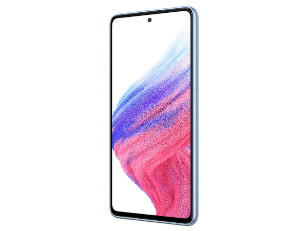 Smartphone Samsung Galaxy A53 5G: 
Procesador Octa-Core (hasta 2.40 GHz), 
Memoria RAM de 8GB, Almacenamiento de 128GB, 
Pantalla Super AMOLED de 6.5