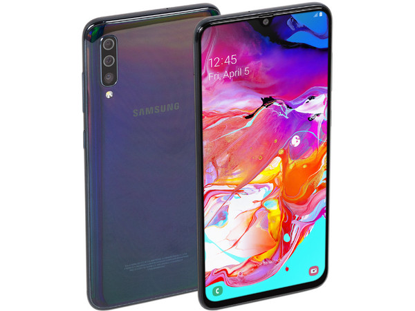Smartphone Samsung Galaxy A70:
Procesador Snapdragon 675 Octa Core (2.0 GHz),
Memoria RAM de 6GB, 
Almacenamiento de 128GB,
Pantalla Super AMOLED de 6.5