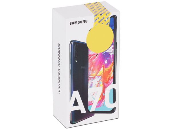 Smartphone Samsung Galaxy A70:
Procesador Snapdragon 675 Octa Core (2.0 GHz),
Memoria RAM de 6GB, 
Almacenamiento de 128GB,
Pantalla Super AMOLED de 6.5