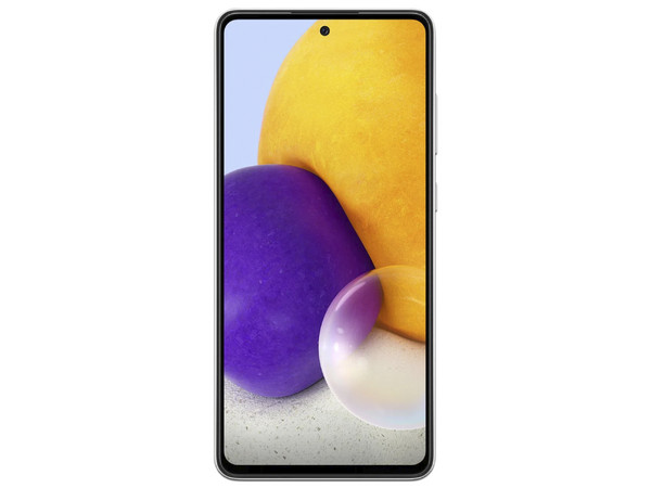 Smartphone Samsung Galaxy A72: 
Procesador Qualcomm Snapdragon 720G (hasta 2.3 GHz),
Memoria RAM de 6GB, Almacenamiento de 128GB,
Pantalla Super AMOLED de 6.7