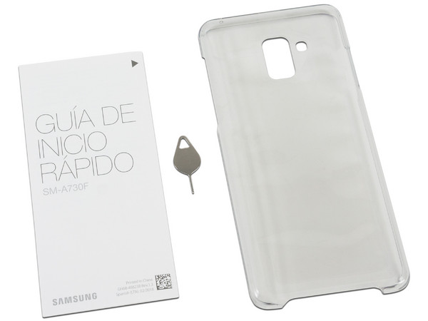 Smartphone Samsung Galaxy A8 Plus:
Procesador Octa Core (hasta 2.2GHz),
Memoria RAM de 4GB, Almacenamiento de 32GB (expandible con microSD),
Pantalla de 6
