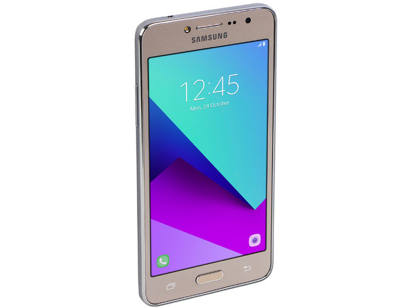 Smartphone Samsung Galaxy Grand Prime +:
Procesador Quad Core (1.4 GHz),
Memoria RAM de 1.5GB, Almacenamiento de 8GB (expandible con microSD),
Pantalla 5.0