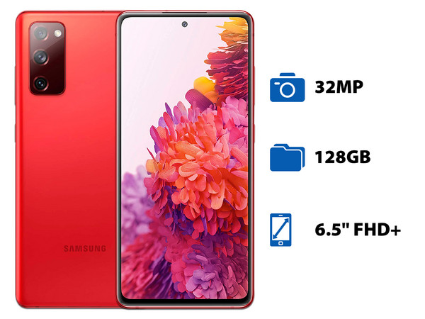 Smartphone Samsung Galaxy S20 FE 5G:
Procesador Octa-Core (hasta 2.80 GHz),
Memoria RAM de 6GB, Almacenamiento de 128GB,
Pantalla Super AMOLED de 6.5