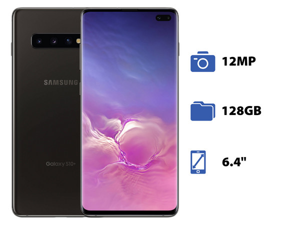 Smartphone Samsung Galaxy S10 Plus:
Procesador Octa Core (hasta 2.0GHz),
Memoria RAM de 8GB,
Almacenamiento de 128GB,
Pantalla Super AMOLED de 6.4