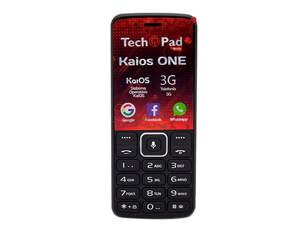 Smartphone TechPad Kaios ONE:
Procesador Dual Core (hasta 1.3GHz),
Memoria RAM de 512MB, Almacenamiento 4GB,¨
Pantalla LCD de 2.4