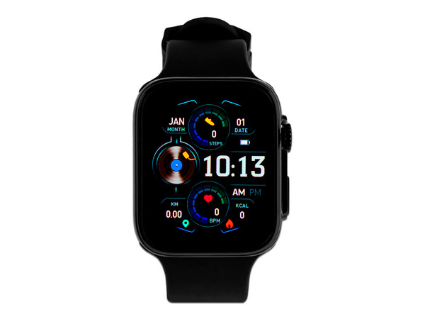 Smartwatch VORAGO SW-500,
Monitoreo Cardíaco, Presion arterial,
Compatible con iOS y Android,
Color Negro.