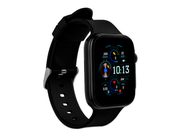 Smartwatch VORAGO SW-500,
Monitoreo Cardíaco, Presion arterial,
Compatible con iOS y Android,
Color Negro.