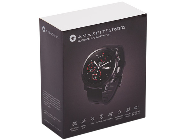 Smartwatch Xiaomi Amazfin Stratos compatible con iOS y Android, Bluetooth. Color negro.