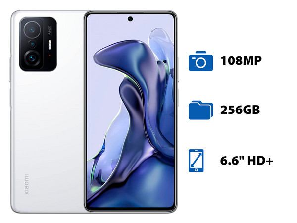 Smartphone Xiaomi 11T:
Procesador Dimensity 1200-Ultra Octa Core (hasta 3.0 GHz),
Memoria RAM de 8GB,
Almacenamiento de 256GB,
Pantalla AMOLED de 6.6