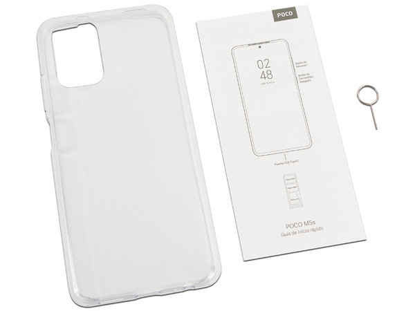 Smartphone Xiaomi POCO M5s: 
Procesador MediaTek Helio G95 (hasta 2.0 GHz),  
Memoria RAM de 6GB, Almacenamiento de 128GB,
Pantalla AMOLED de 6.43