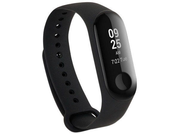 Smartband Xiaomi MI Band 3, contador de pasos, monitor cardíaco. Color Negro.