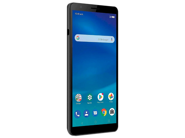 Smartphone ZTE Blade L210: 
Procesador Quad-Core (hasta 1.30 GHz), 
Memoria RAM de 1GB, Almacenamiento de 32GB, 
Pantalla LED Multi Touch de 6