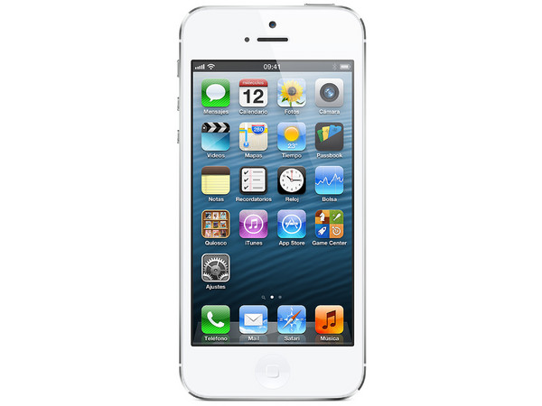 iPhone 5 de 64 GB, (GSM) Desbloqueado. Color Blanco y plata.